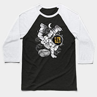 Hiphop Astronaut Binance BNB Coin To The Moon Crypto Token Cryptocurrency Wallet Birthday Gift For Men Women Kids Baseball T-Shirt